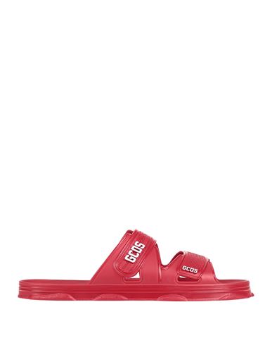 Gcds Man Sandals Red Size 11 Rubber