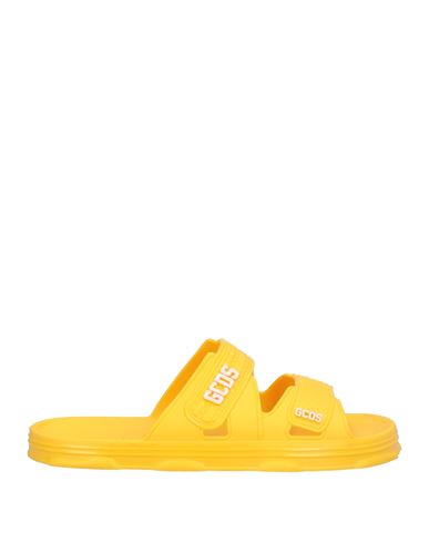Gcds Man Sandals Yellow Size 8 Rubber