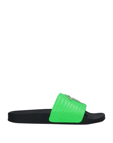 Giuseppe Zanotti Man Sandals Green Size 9 Soft Leather