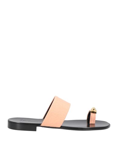 Giuseppe Zanotti Man Thong sandal Apricot Size 13 Soft Leather
