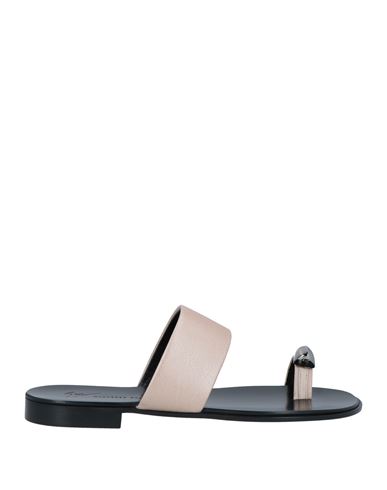 Giuseppe Zanotti Man Thong sandal Beige Size 12 Soft Leather
