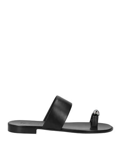 Giuseppe Zanotti Man Thong sandal Black Size 9 Soft Leather