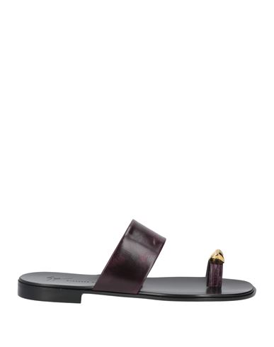 Giuseppe Zanotti Man Thong sandal Deep purple Size 10 Soft Leather