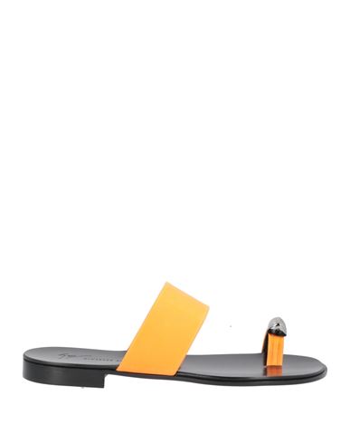 Giuseppe Zanotti Man Thong sandal Orange Size 12 Soft Leather