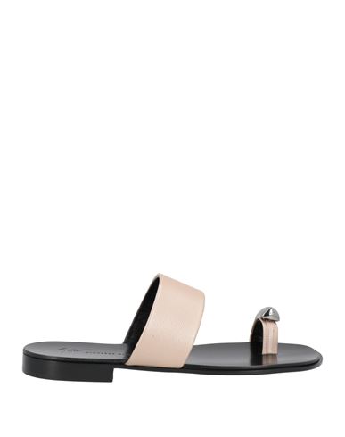 Giuseppe Zanotti Man Thong sandal Platinum Size 15 Soft Leather