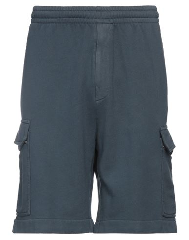 Grifoni Man Shorts & Bermuda Shorts Navy blue Size XL Cotton