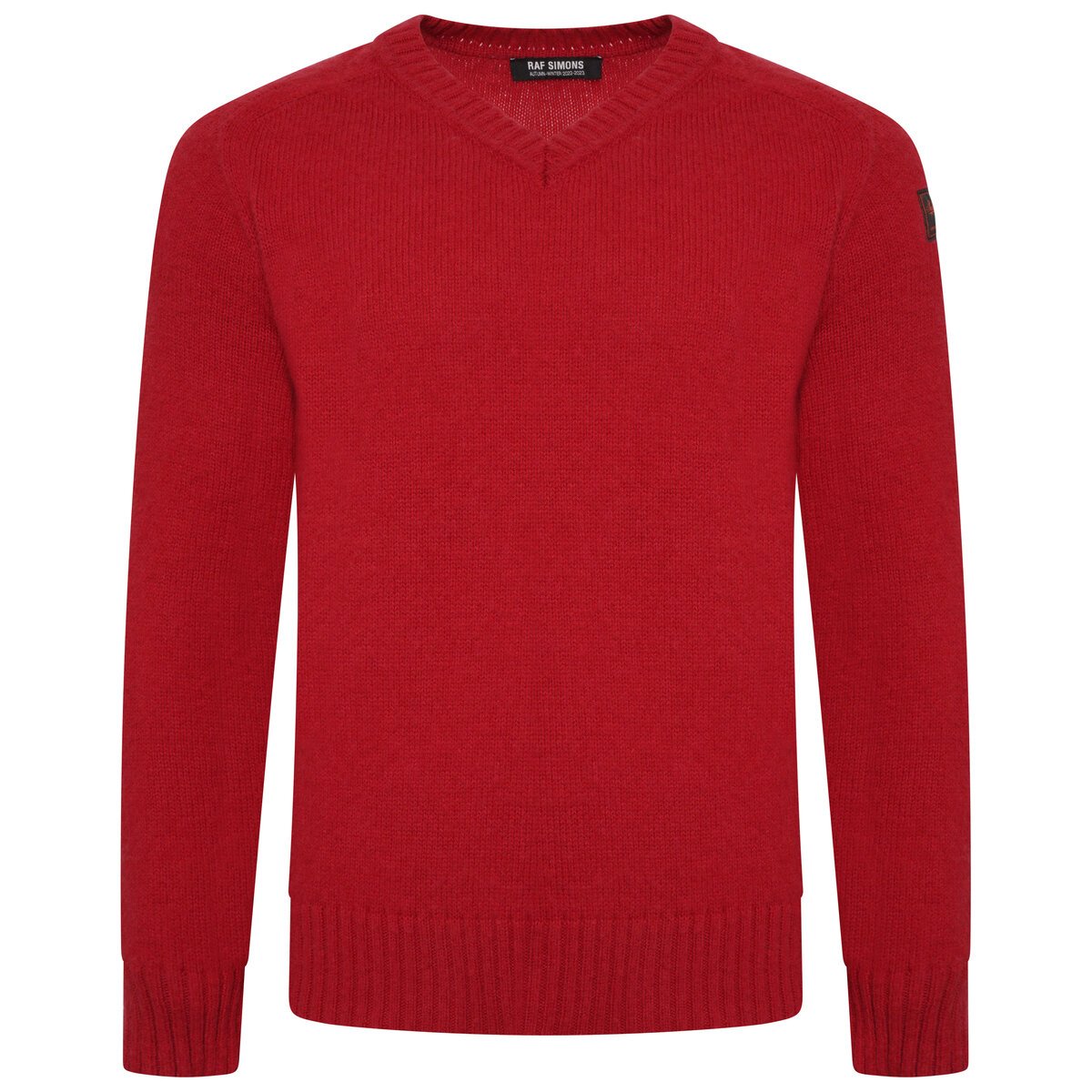 Hammer Sleeve Wool Sweater L Red