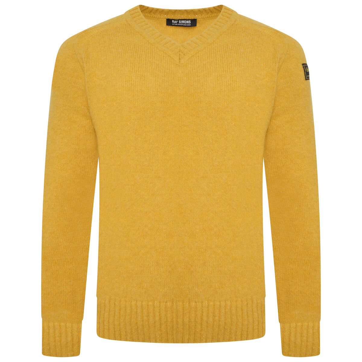 Hammer Sleeve Wool Sweater Xl Yellow
