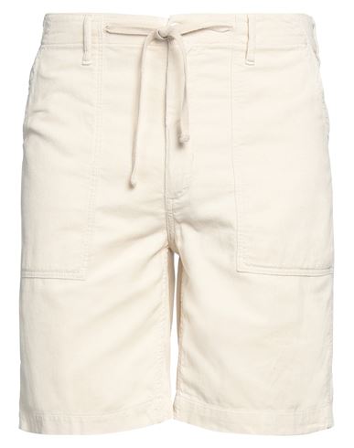 Hartford Man Shorts & Bermuda Shorts Cream Size 36 Cotton