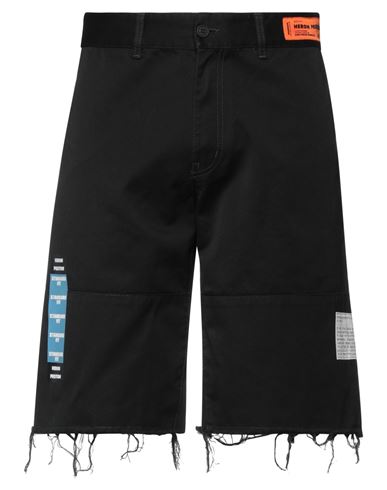 Heron Preston Man Shorts & Bermuda Shorts Black Size S Cotton