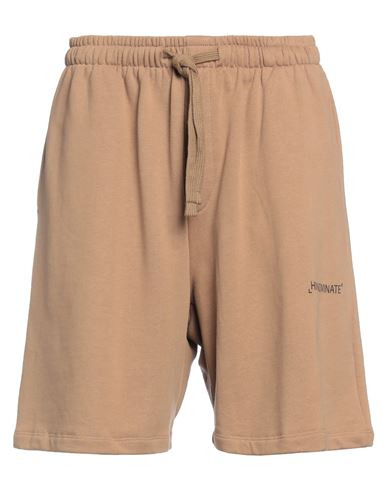 Hinnominate Man Shorts & Bermuda Shorts Camel Size XXL Cotton