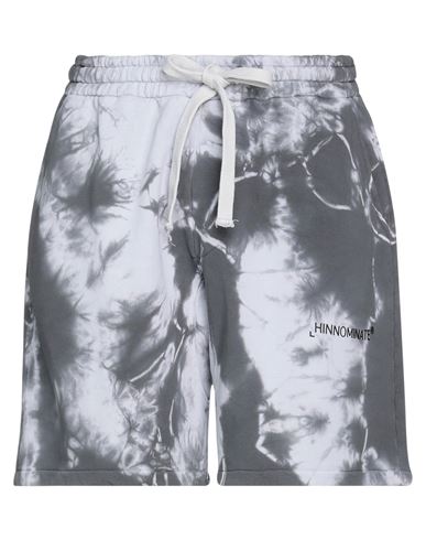 Hinnominate Man Shorts & Bermuda Shorts Grey Size L Cotton