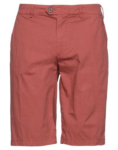 Homeward Clothes Man Shorts & Bermuda Shorts Brick red Size 30 Cotton, Elastane