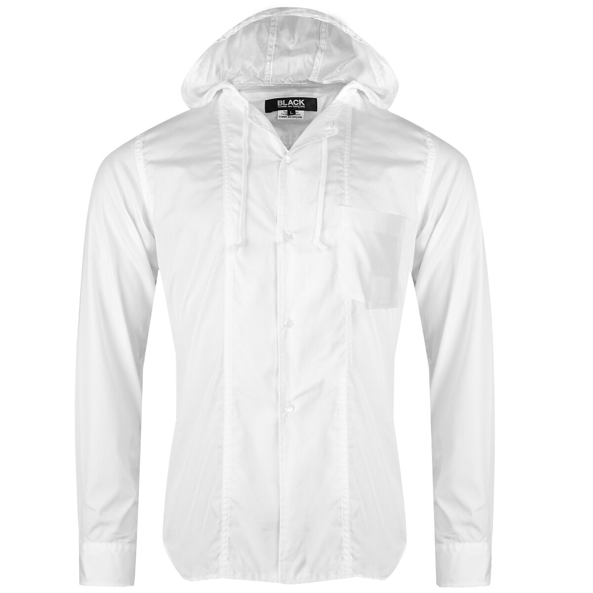 Hooded Shirt White L White