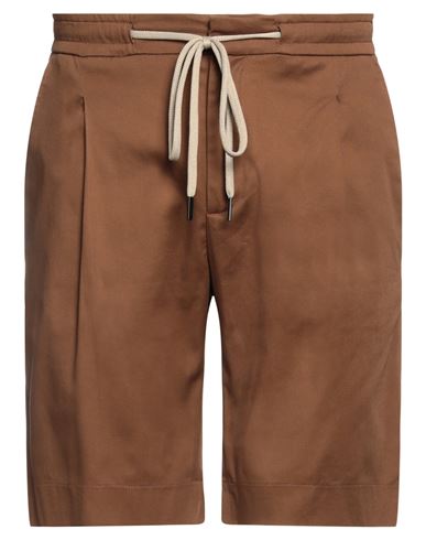 Hōsio Man Shorts & Bermuda Shorts Brown Size 28 Cotton, Elastane