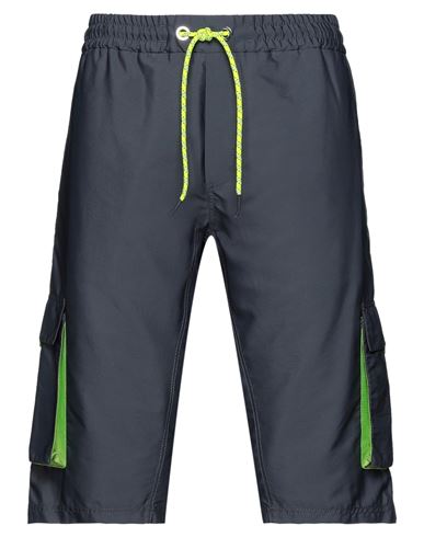 Iceberg Man Shorts & Bermuda Shorts Steel grey Size M Polyester, Polyamide