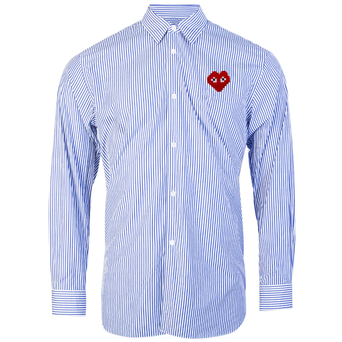 Invader Striped Shirt L Blue/white