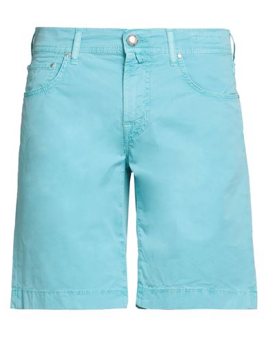 Jacob Cohёn Man Shorts & Bermuda Shorts Sky blue Size 32 Cotton, Elastane