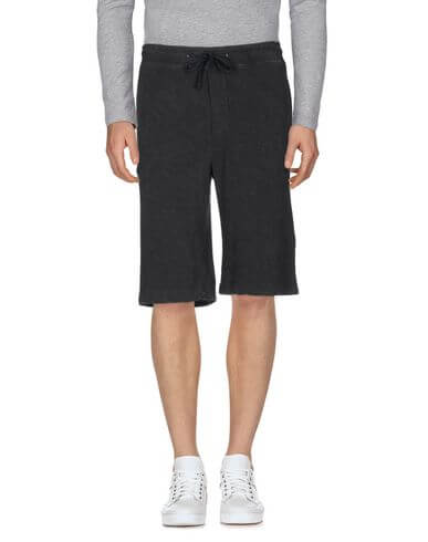 James Perse Man Shorts & Bermuda Shorts Steel grey Size 3 Cotton