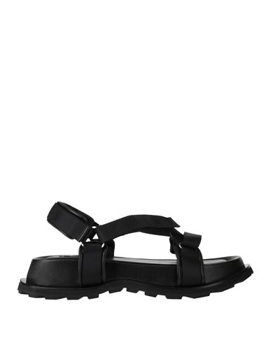 Jil Sander Man Sandals Black Size 10 Leather
