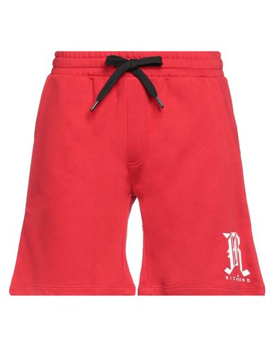 John Richmond Man Shorts & Bermuda Shorts Red Size M Cotton
