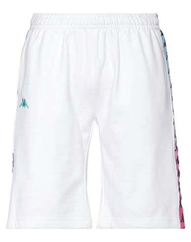 Kappa Man Shorts & Bermuda Shorts White Size XL Cotton, Polyester