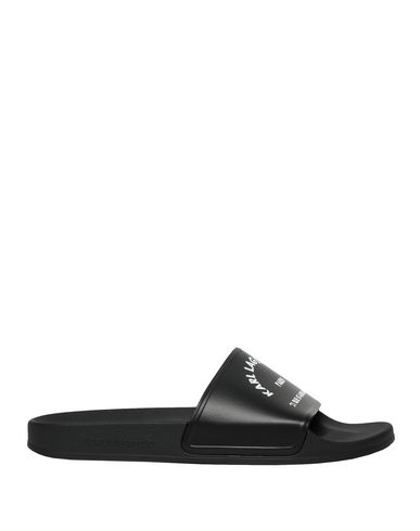 Karl Lagerfeld Kondo Maison Karl Slide Man Sandals Black Size 10 Polyurethane, Polyester