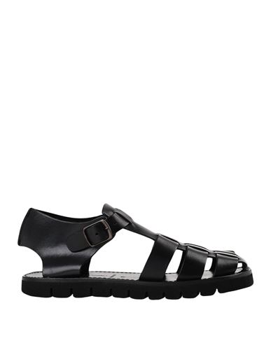 L'artigiano Del Cuoio Man Sandals Black Size 7 Soft Leather