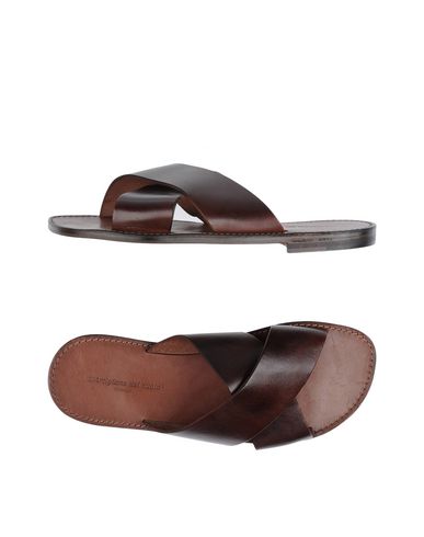 L'artigiano Del Cuoio Man Sandals Cocoa Size 7 Calfskin