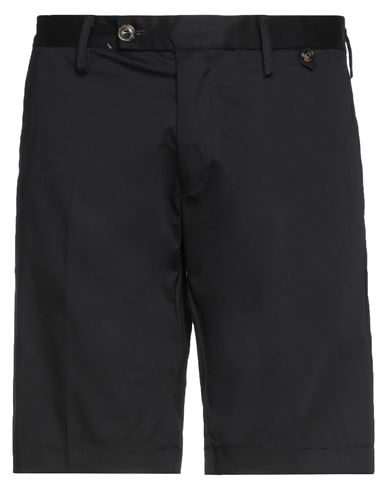 Liu •jo Man Man Shorts & Bermuda Shorts Black Size 28 Cotton, Elastane