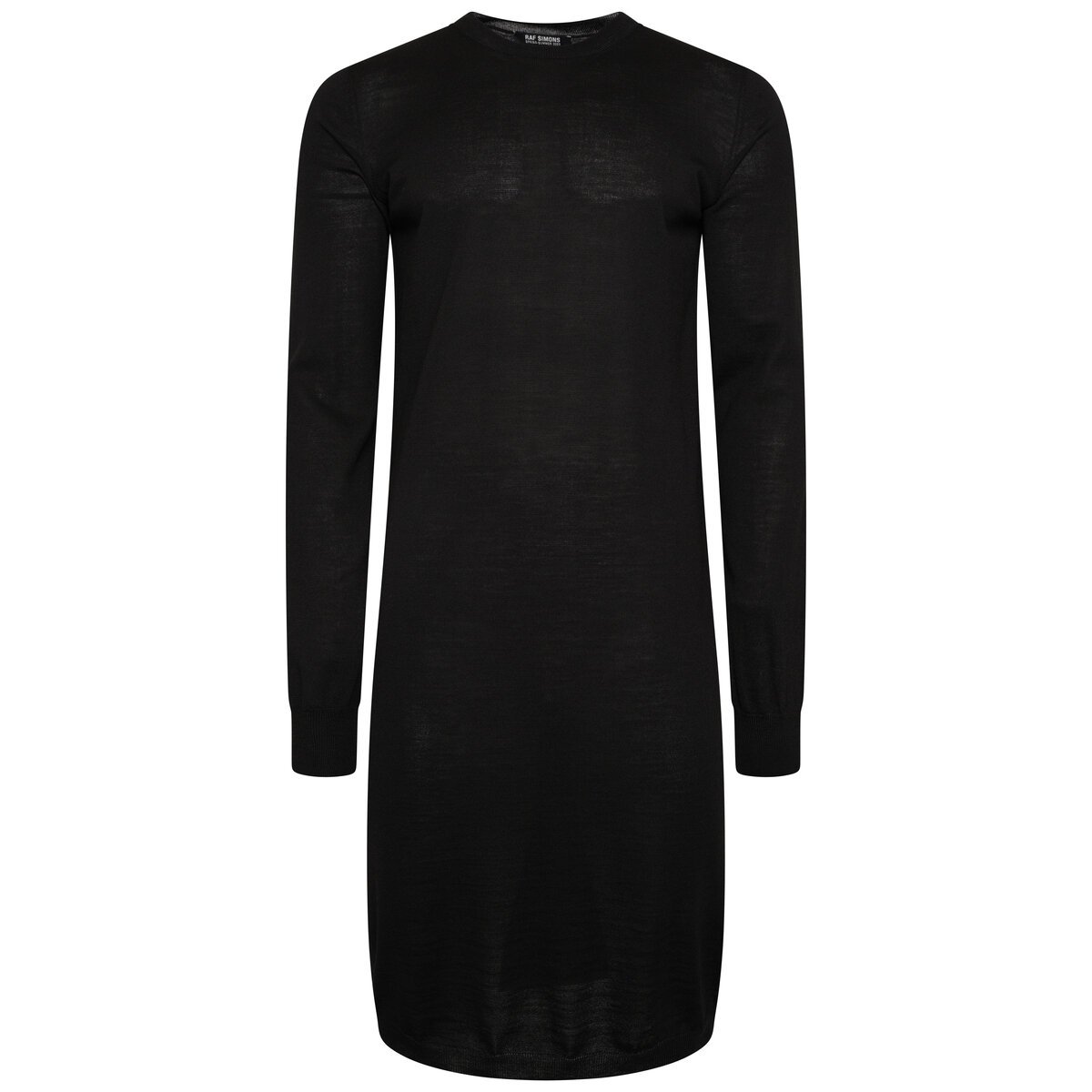 Long Sleeve Knit Dress Xs Black