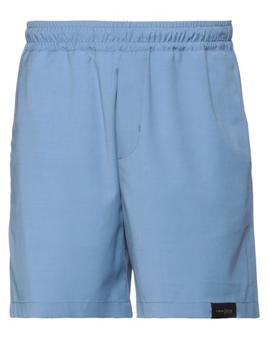 Low Brand Man Shorts & Bermuda Shorts Azure Size 4 Virgin Wool