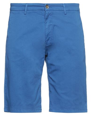 Manuel Ritz Man Shorts & Bermuda Shorts Blue Size 28 Cotton, Elastane