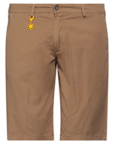 Manuel Ritz Man Shorts & Bermuda Shorts Brown Size 36 Cotton, Elastane