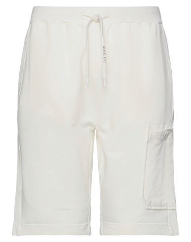 Manuel Ritz Man Shorts & Bermuda Shorts Ivory Size XXL Cotton, Elastane