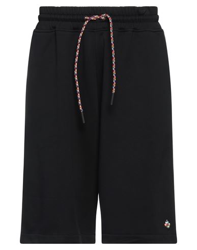 Marcelo Burlon Man Shorts & Bermuda Shorts Black Size S Cotton, Polyester