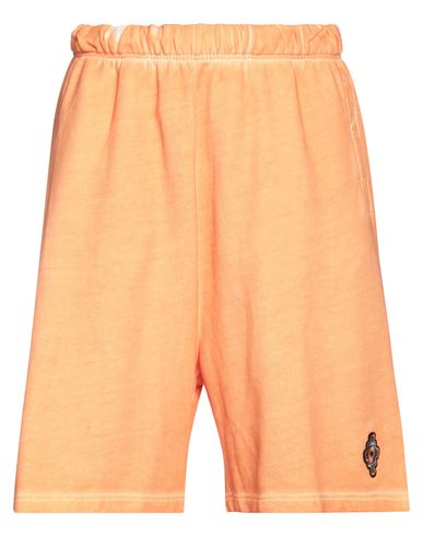 Marcelo Burlon Man Shorts & Bermuda Shorts Orange Size M Cotton, Polyester