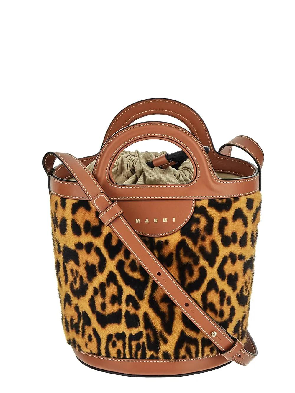 Marni Leopard Bucket Bag