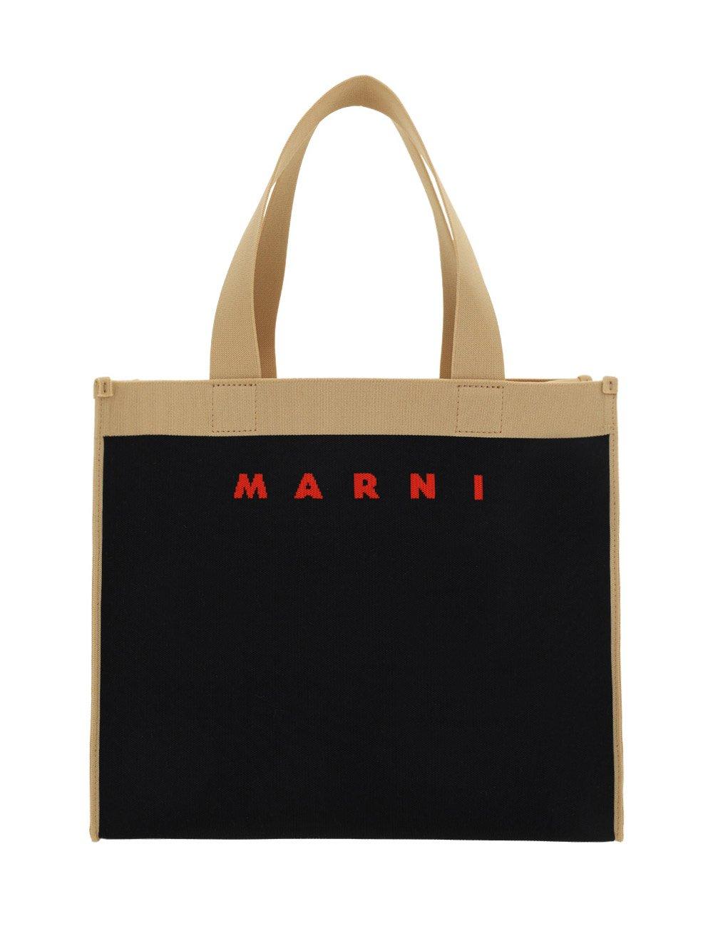 Marni Logo Detailed Top Handle Bag