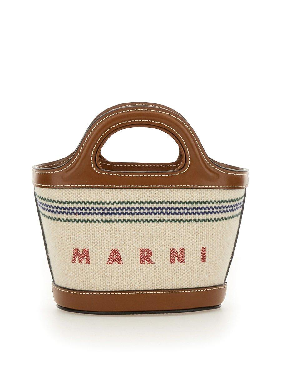 Marni Logo Detailed Tote Bag
