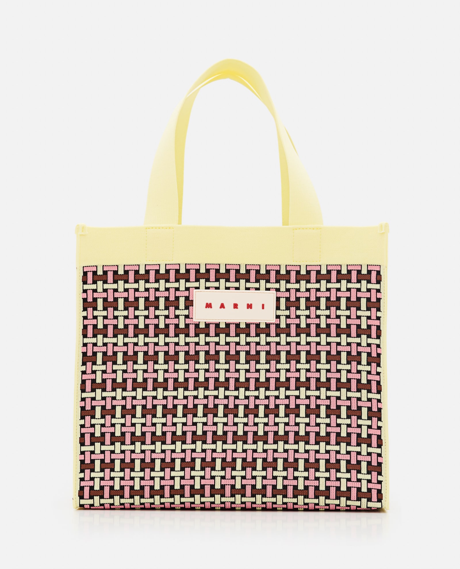 Marni Medium Knit Jacquard Shopping Bag