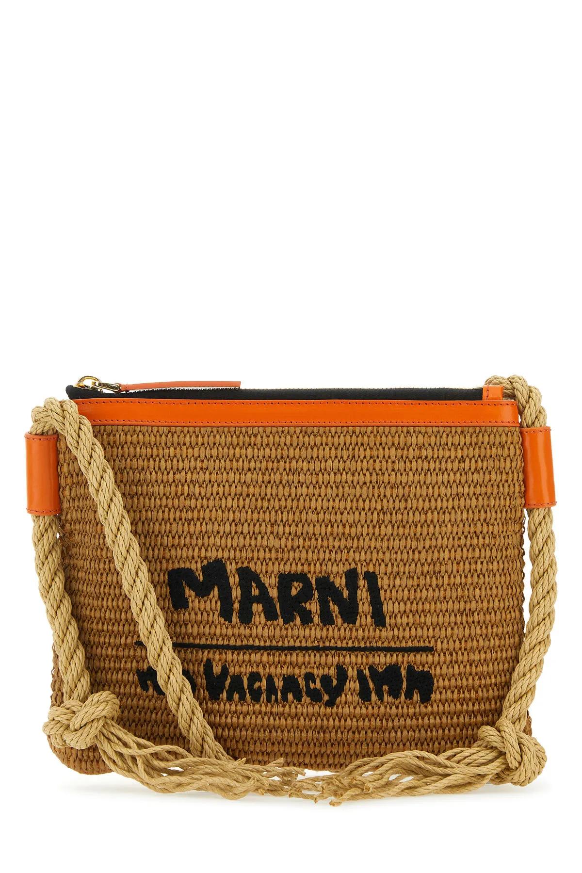 Marni Raffia Crossbody Bag