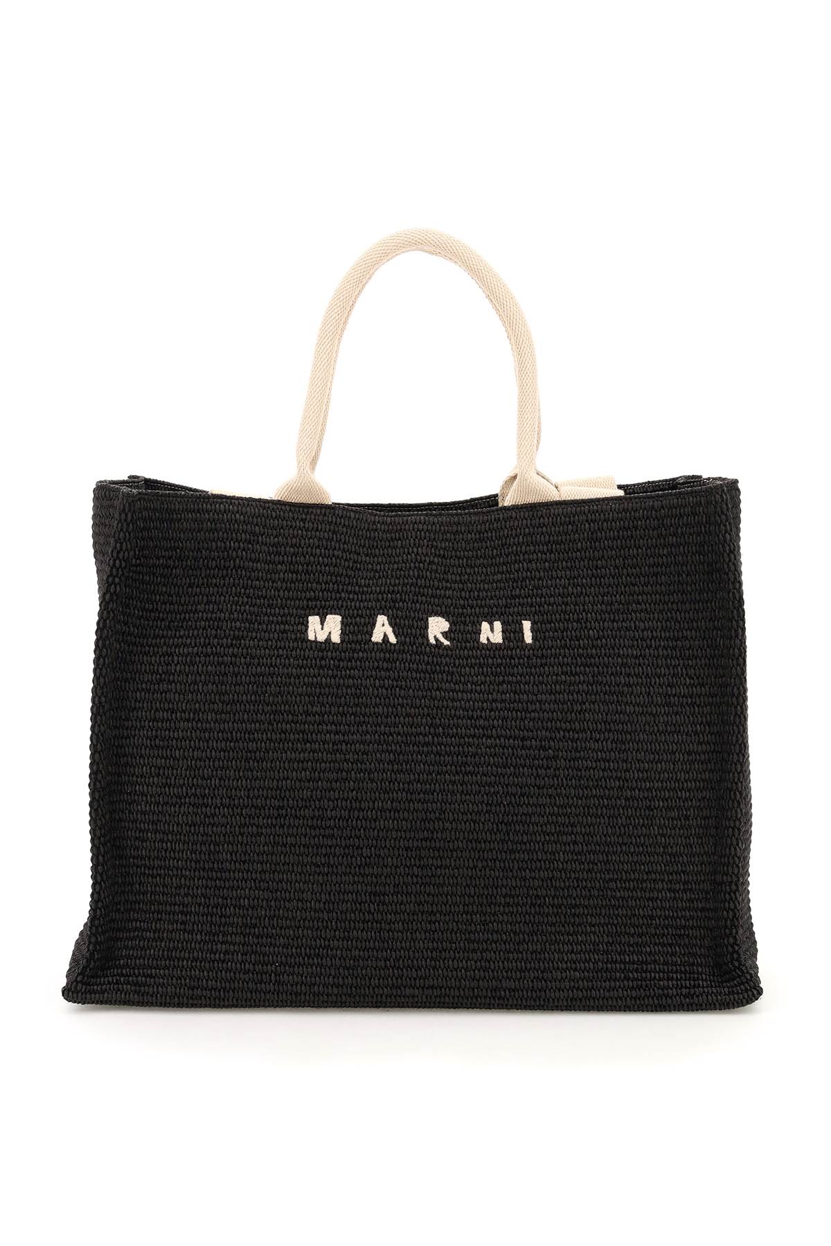 Marni Raffia Large Shopping Bag
