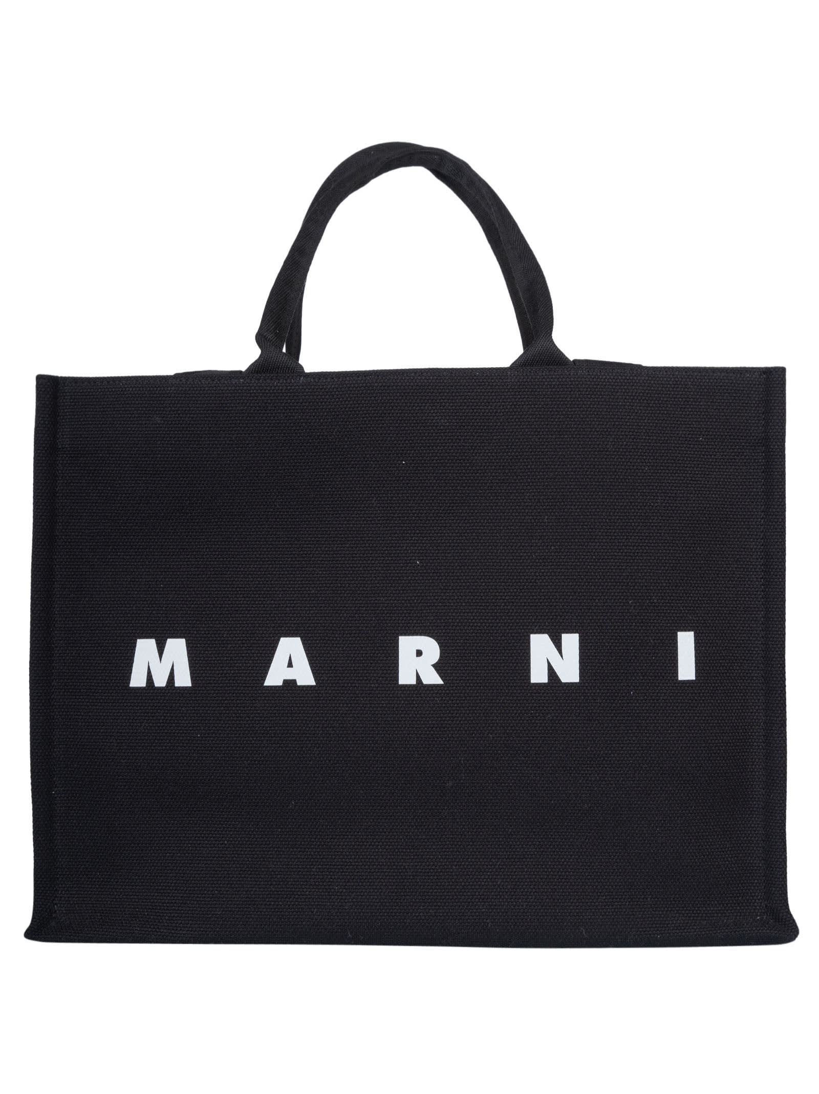 Marni Top Handle Logo Shopper Bag