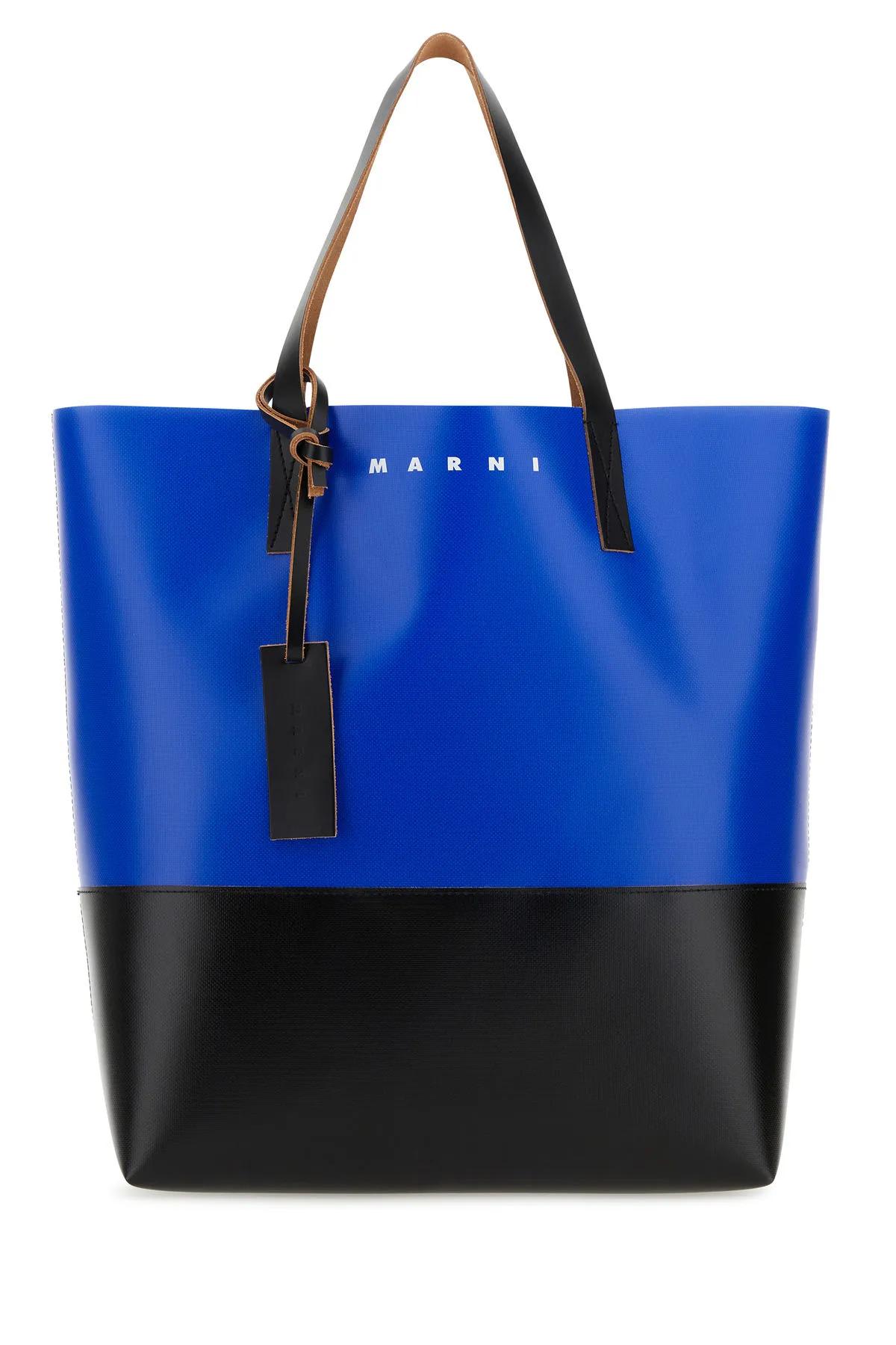 Marni Two-Tone Pvc Tribeca Shopping Bag