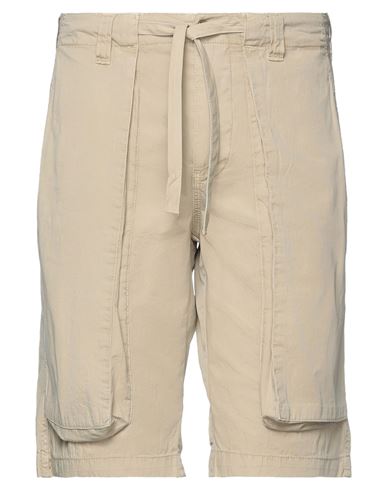 Mc2 Saint Barth Man Shorts & Bermuda Shorts Beige Size L Cotton