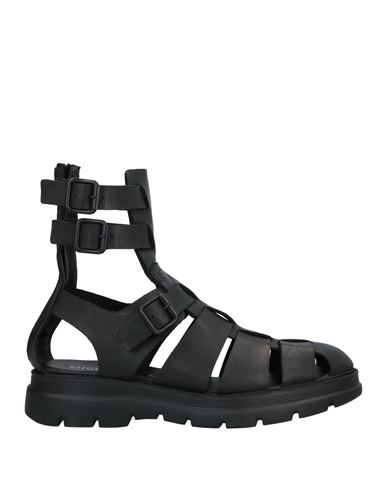 Mich E Simon Man Sandals Black Size 13 Soft Leather