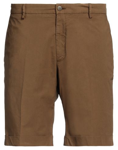 Michael Coal Man Shorts & Bermuda Shorts Brown Size 42 Cotton, Elastane