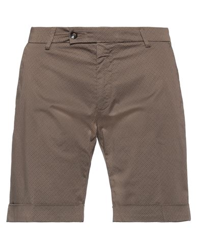 Michael Coal Man Shorts & Bermuda Shorts Dove grey Size 34 Cotton, Elastane
