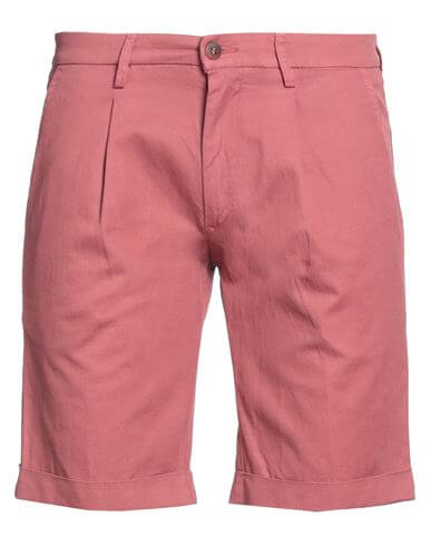 Michael Coal Man Shorts & Bermuda Shorts Magenta Size 33 Cotton, Linen, Elastane